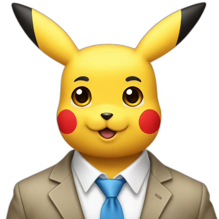Pikachu profile on linkedin emoji