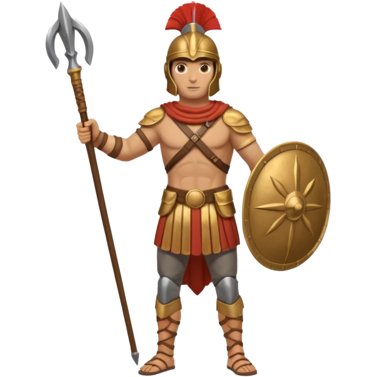 soldado cartaginés de las guerras púnicas a cuerpo completo emoji