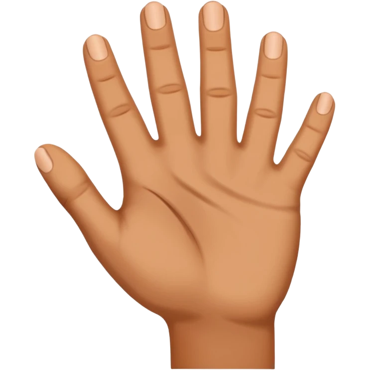 Hand touching at angle emoji