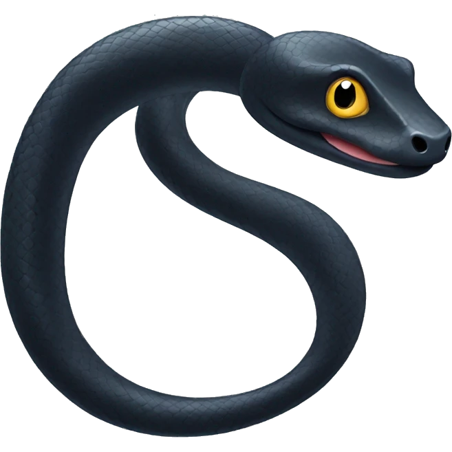 Cute Black snake emoji