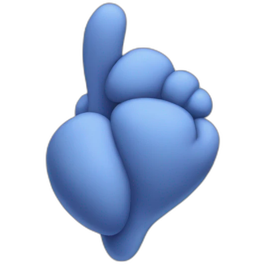 Cœur bleu emoji