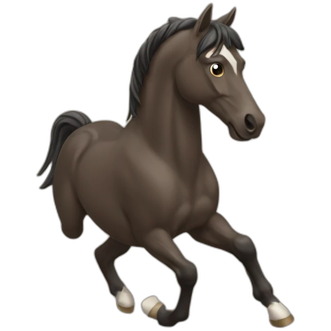 Cheval qui saute emoji