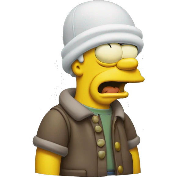 Homer simpson en kaws emoji