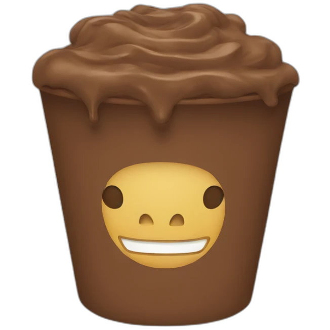 Brown thickshake  emoji