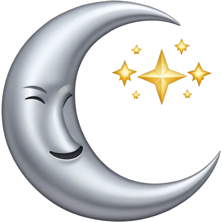 crescent moon emoji