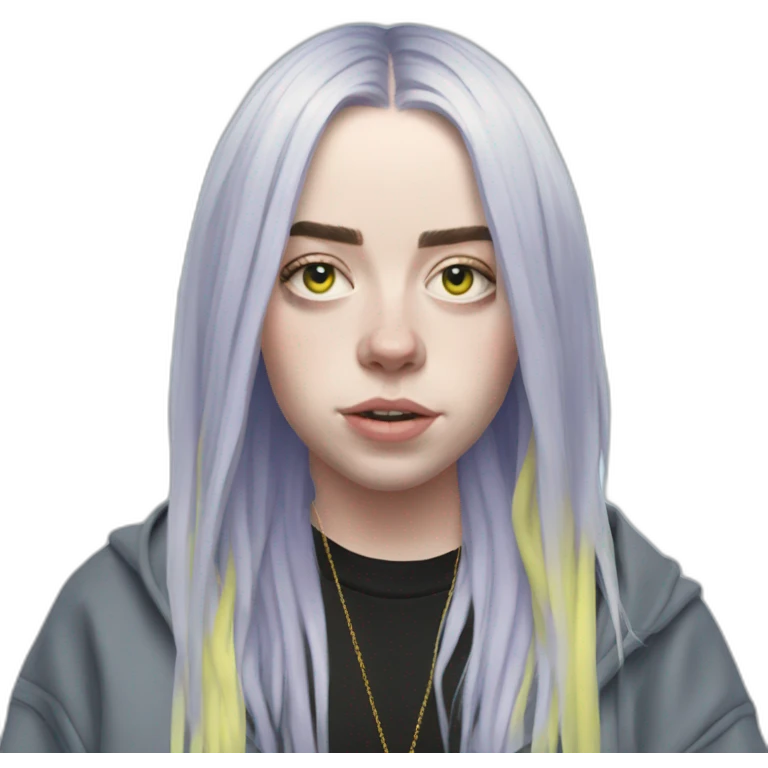Billie Eilish plage emoji