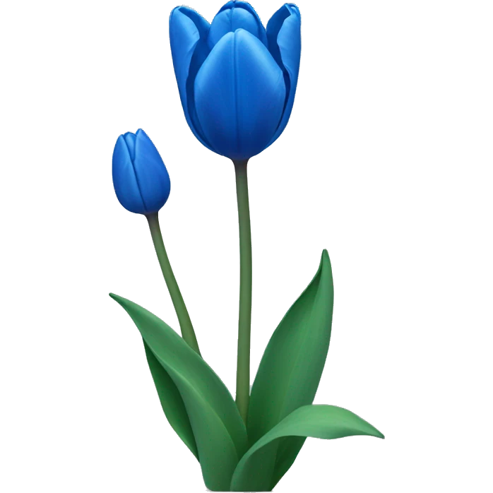blue tulips emoji