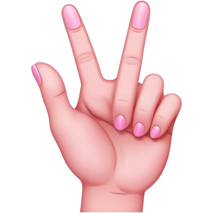 Pink middle finger  emoji