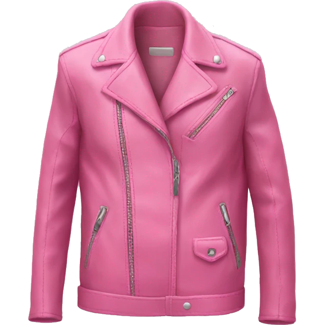 pink leather jacket emoji
