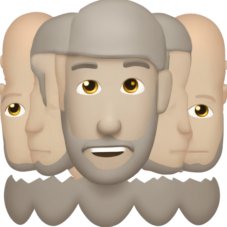 Human bald head a bit of beard caucasian white emoji