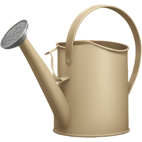 Beige watering can emoji
