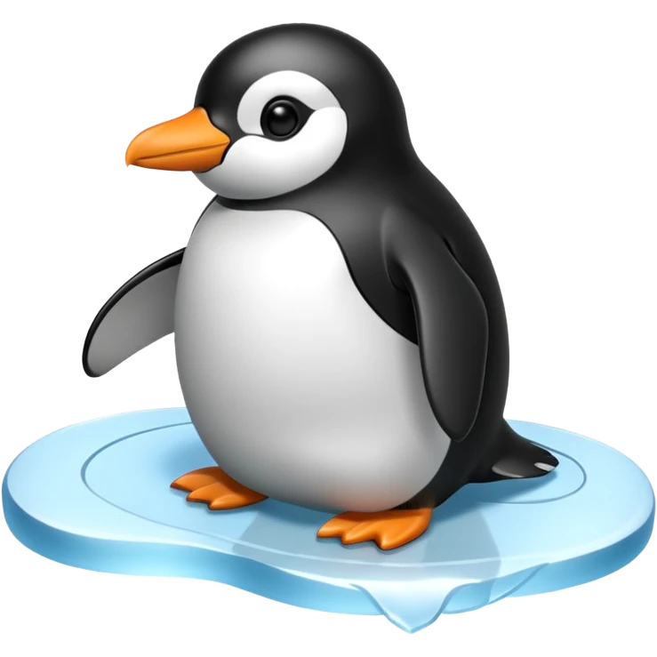 penguin sliding emoji