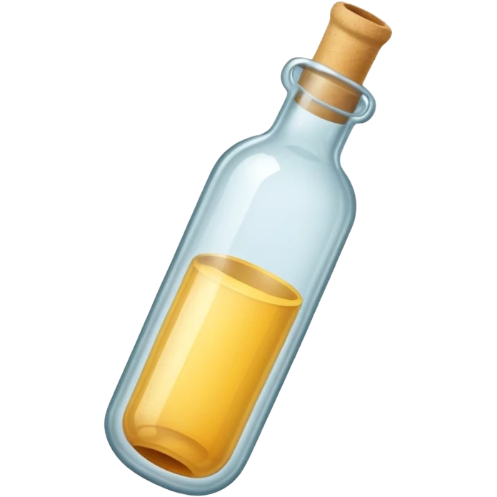 A Message Bottle, thin emoji