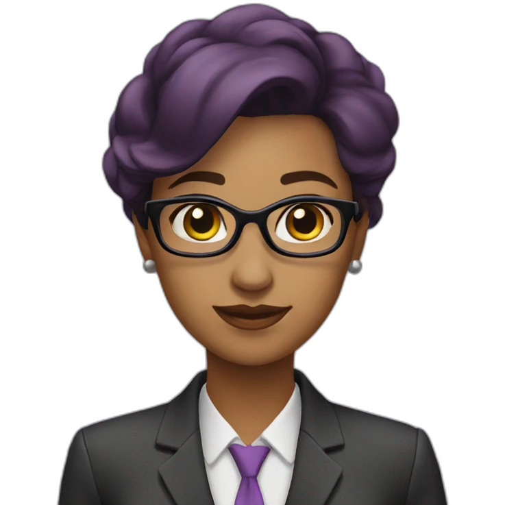 business woman purple icon emoji