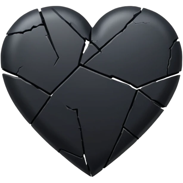 Broken black heart emoji