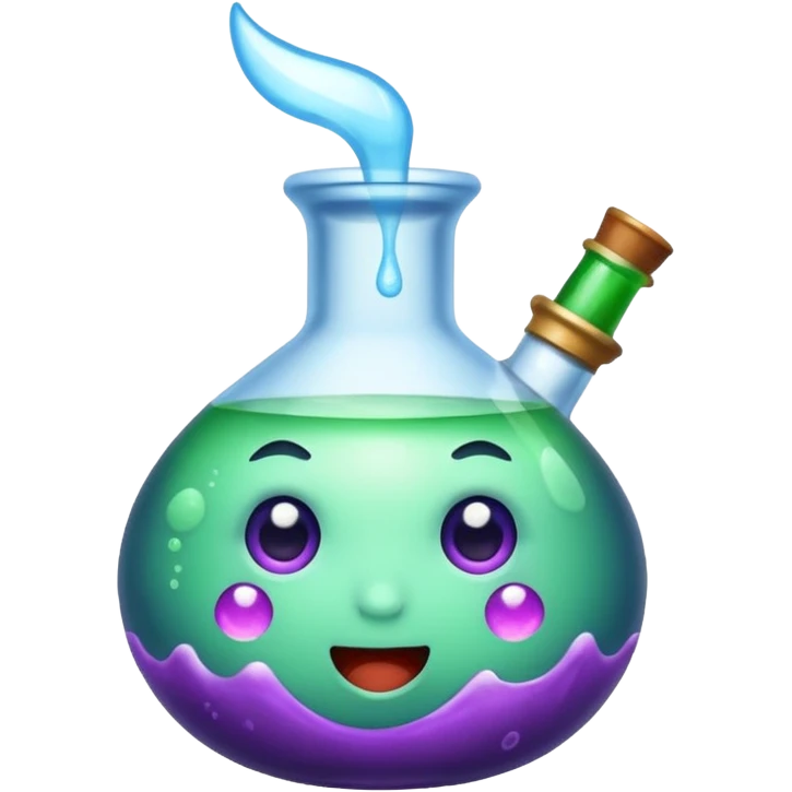 potion instantly changing color success face emoji