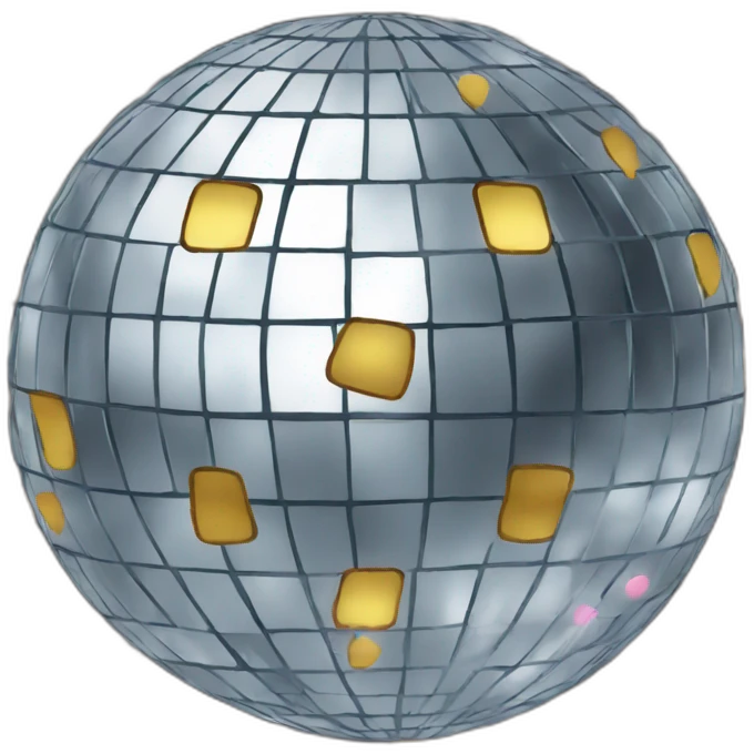 Disco ball partying emoji