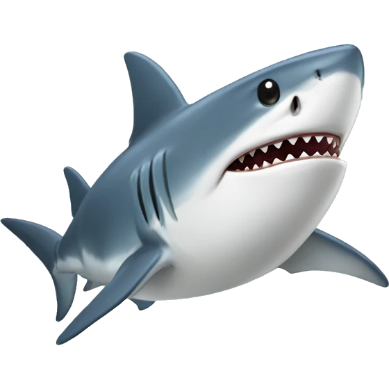 shark with hat emoji