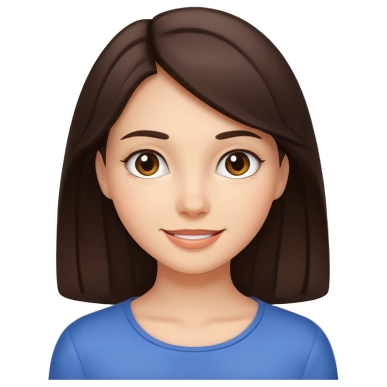 brunette clean girl emoji