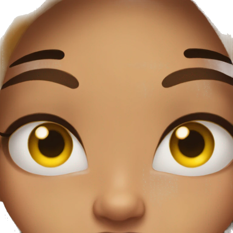 Girl is making lashes  emoji