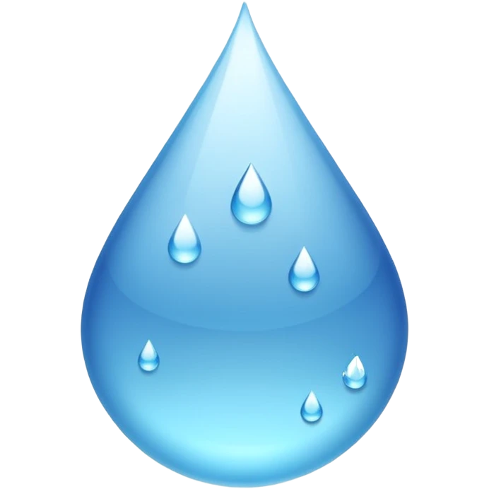 make it more realistic, no any fruit just water emoji