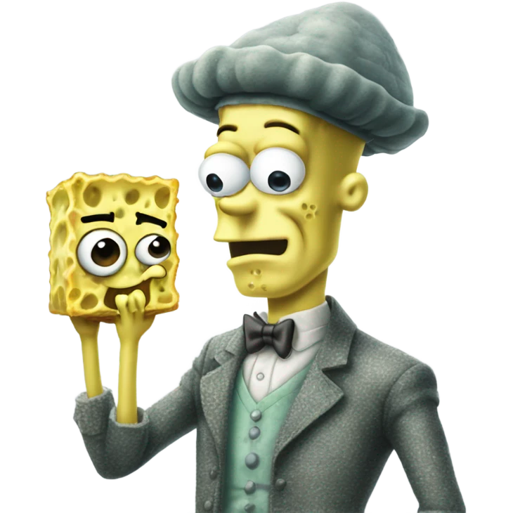 spongebob and squidward emoji