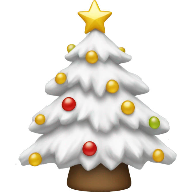 White Christmas tree emoji