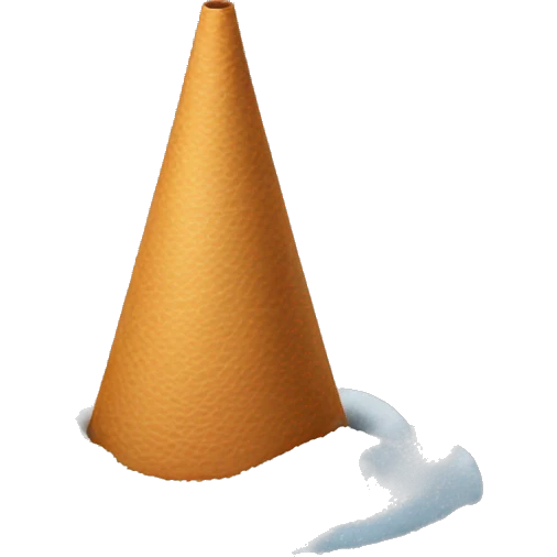 cone in the snow emoji