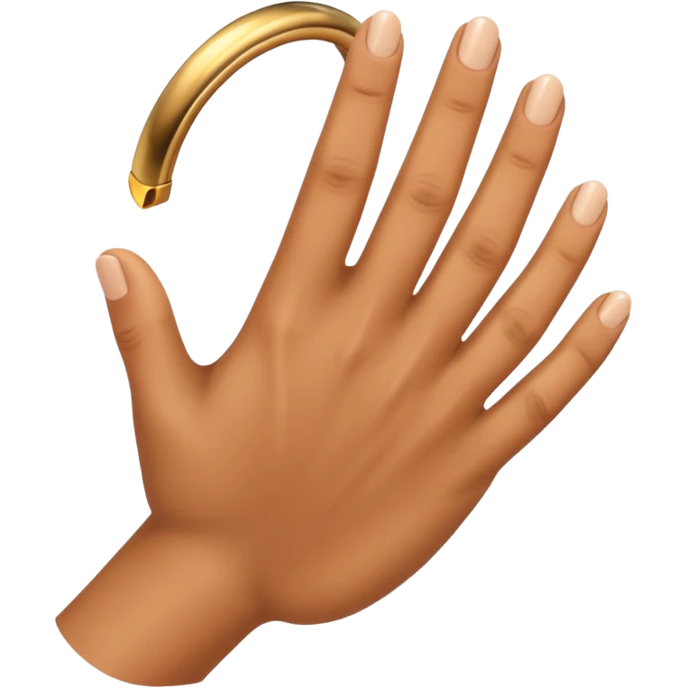 hand showing ar ring emoji