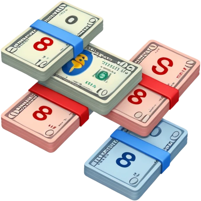  check money blue (#00A3E0) and red (#F9423A) emoji