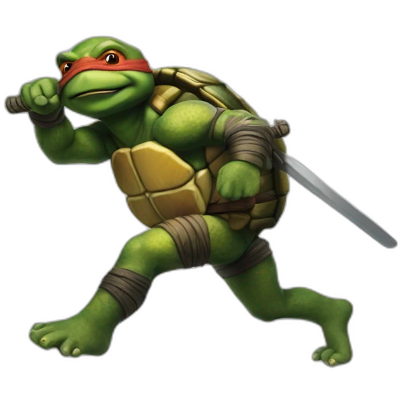 ninja turtle hyper realistic emoji