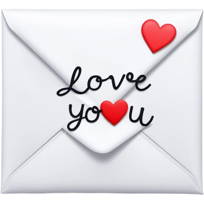 paper that says i love you emoji