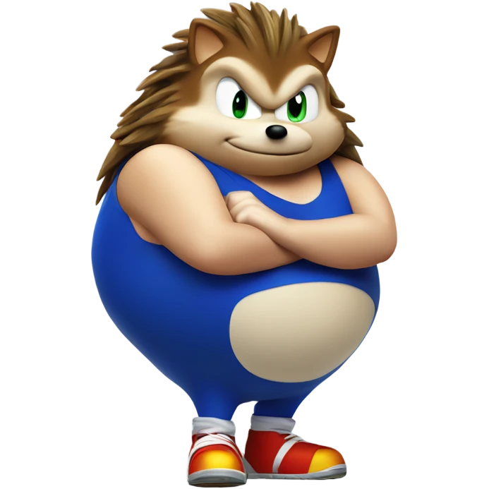 Fat sonic the hedgehog  emoji
