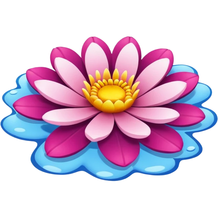 Flower float emoji
