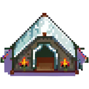 green and yellow camping tent emoji