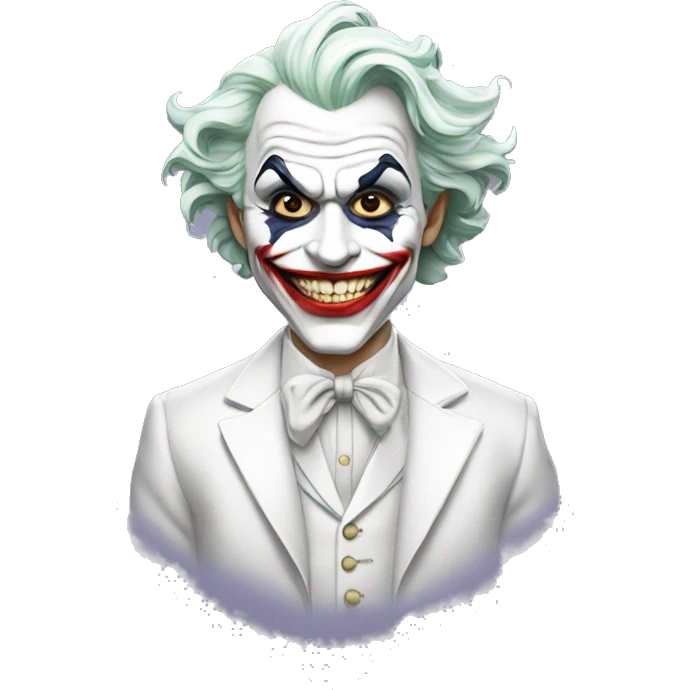 joker dressed all white  emoji