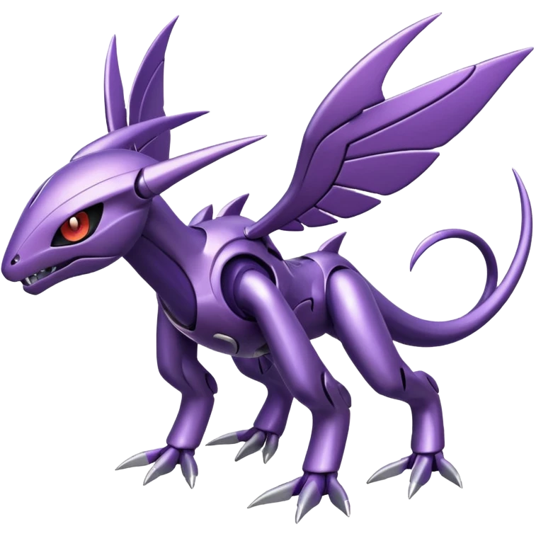 Shiny Genesect-Miraidon-Lunala-Fakémon-hybrid-creature (full body)  emoji