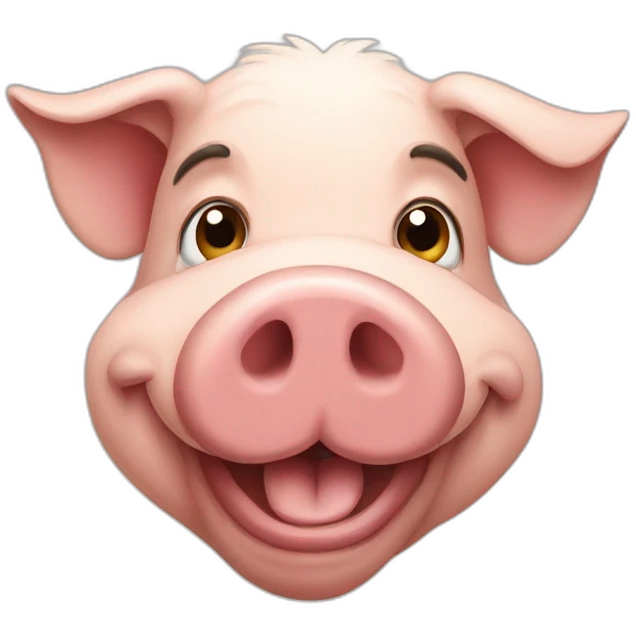 old pig emoji
