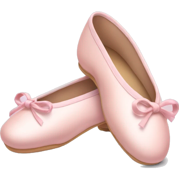 Pale pink ballet shoes emoji