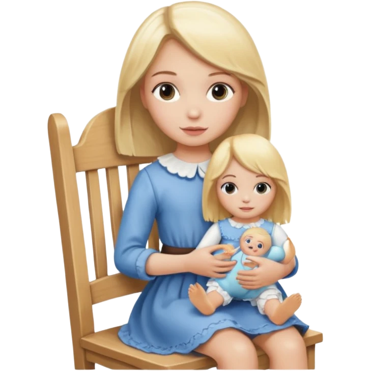annabell doll sit on chair emoji