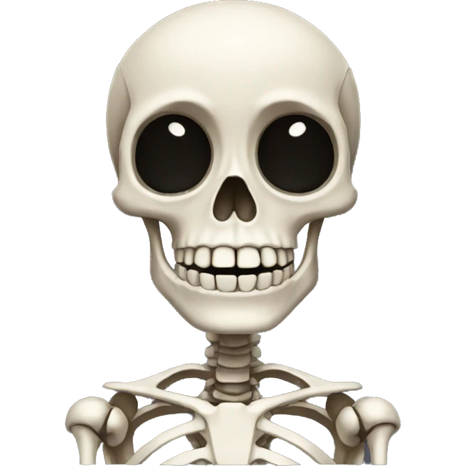 shocked skeleton emoji
