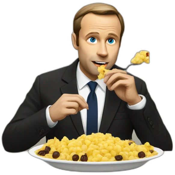 siamese eating macron emoji