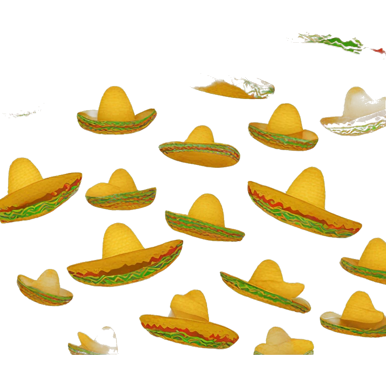 Mexican sombrero inhaling tacos  emoji
