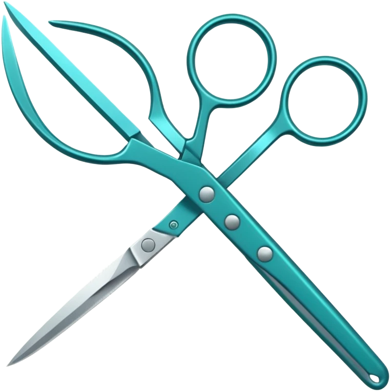 scissors teal  emoji