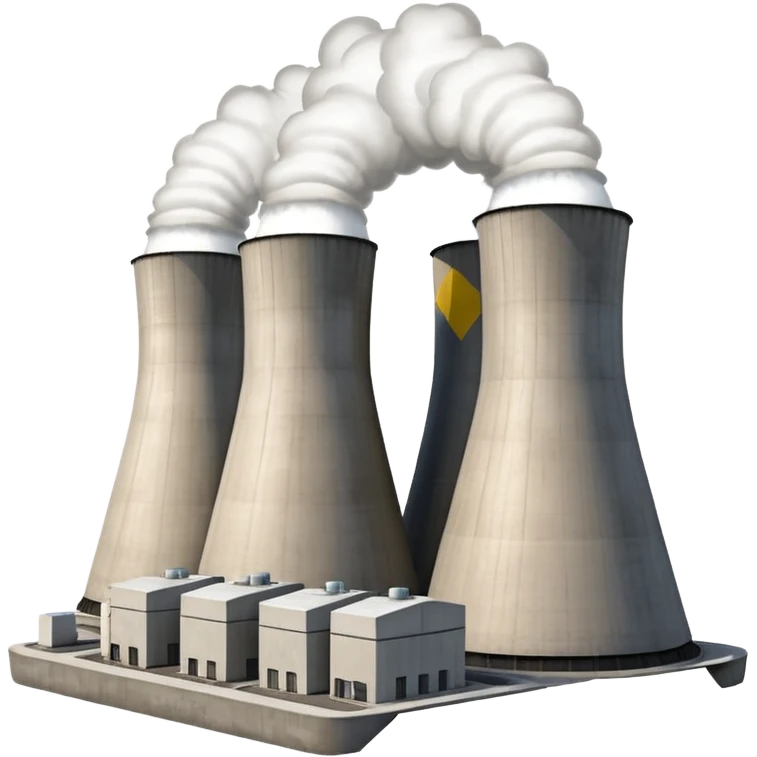 realistic nuclear power plant emoji
