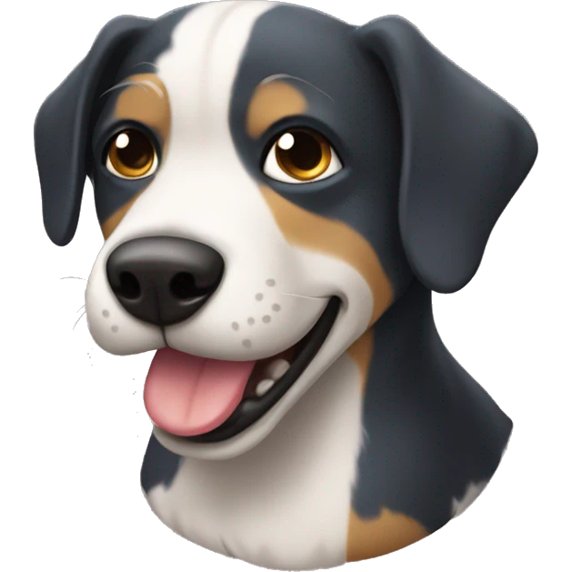 perro rindose mucho  emoji