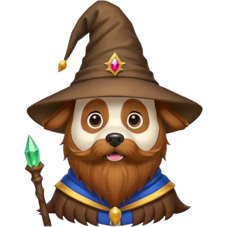 Dog wizard emoji