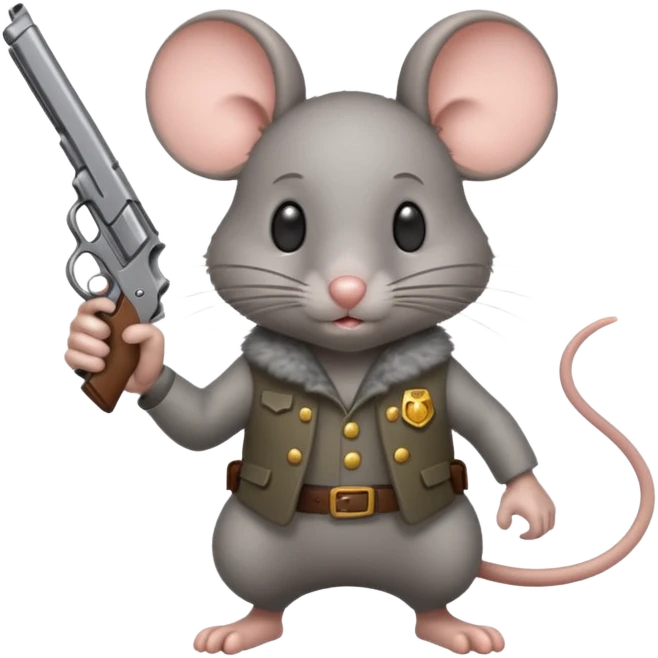 🐁🔫 belico emoji