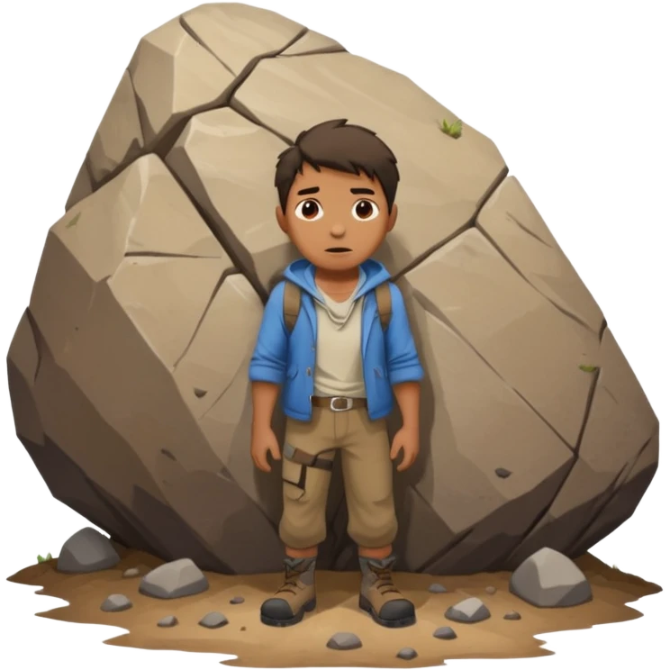homme qui une montagne coincé dans les fesse emoji