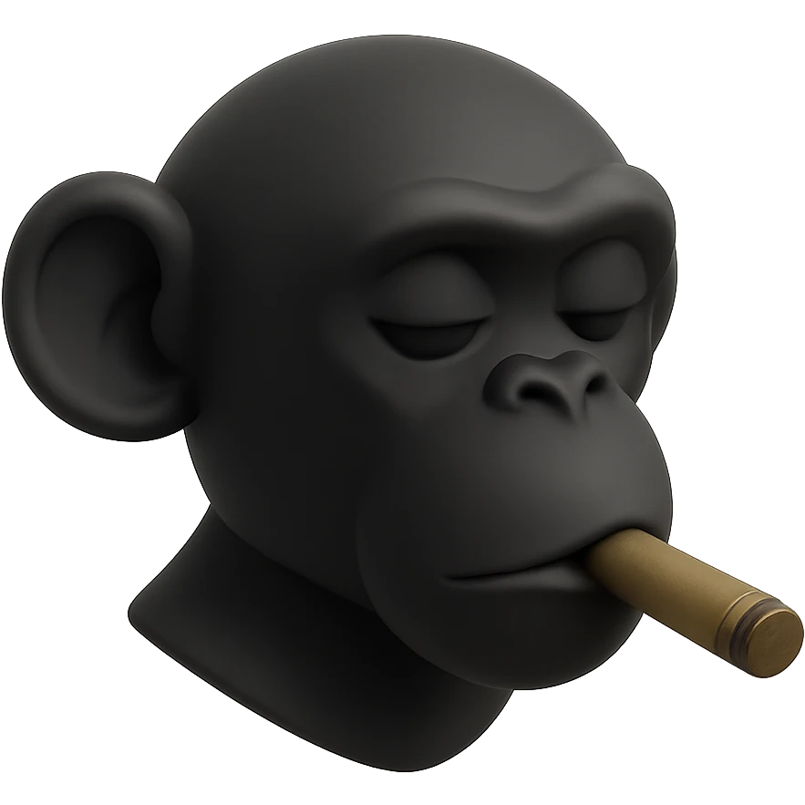 monkey with cigar emoji